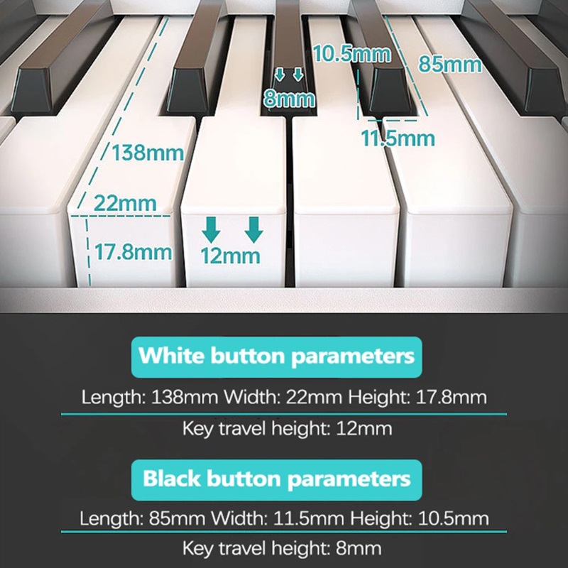 Thông số kĩ thuật của đàn piano điện Bora BX-20 gấp gọn